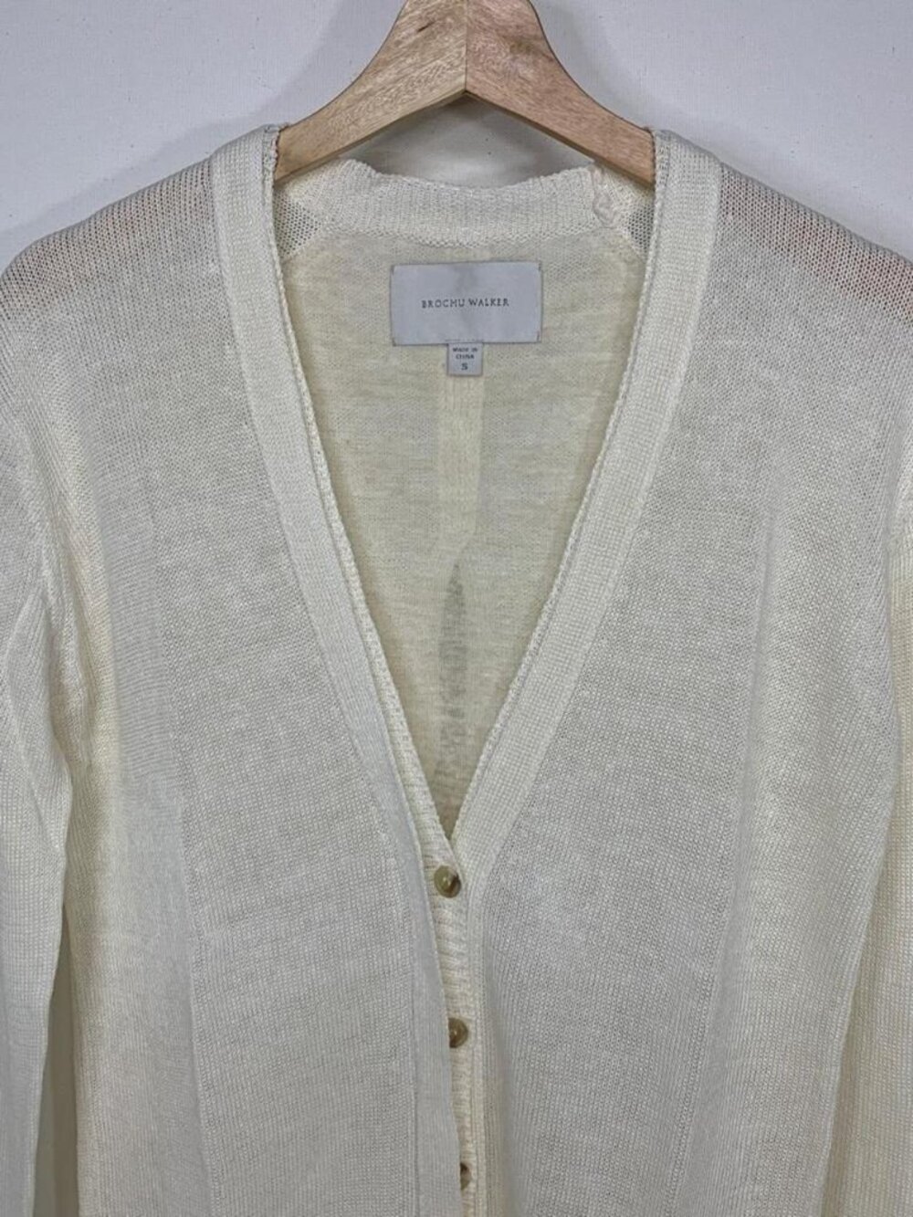 Brochu Walker Women's Cream and White Cardigan